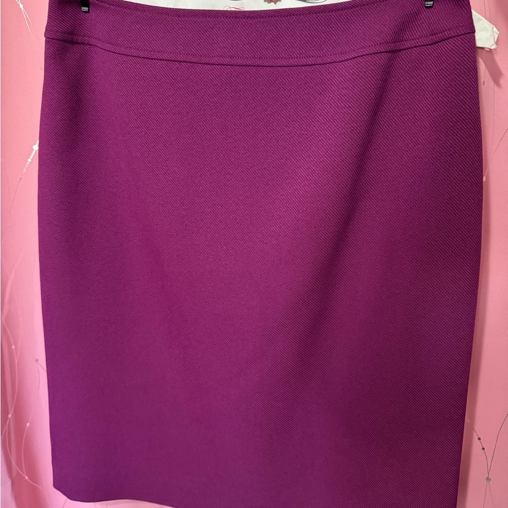 Tahari Purple Pencil Skirt